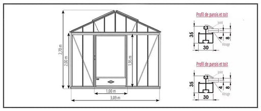 Luxia Drivhus 11,80M²