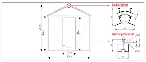Luxia Drivhus 14,30M²