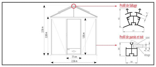 Luxia Drivhus 7,30M²