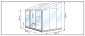 Drivhus - Mélissa 4,9M²