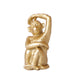 Guld Siddende Abe - Dekorativ Figur