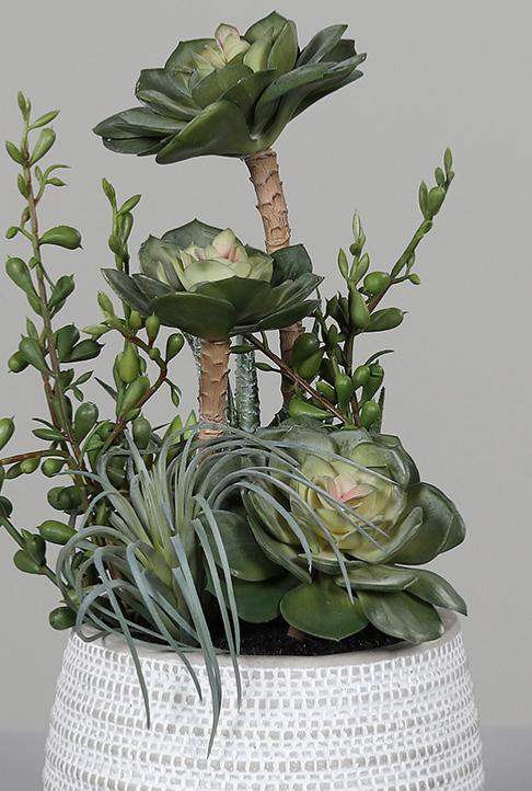 Kunstige Sukkulenter Pottekaktus Indendørs 31 Cm