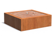 Vandbord Med LED Til Have I Corten Stål