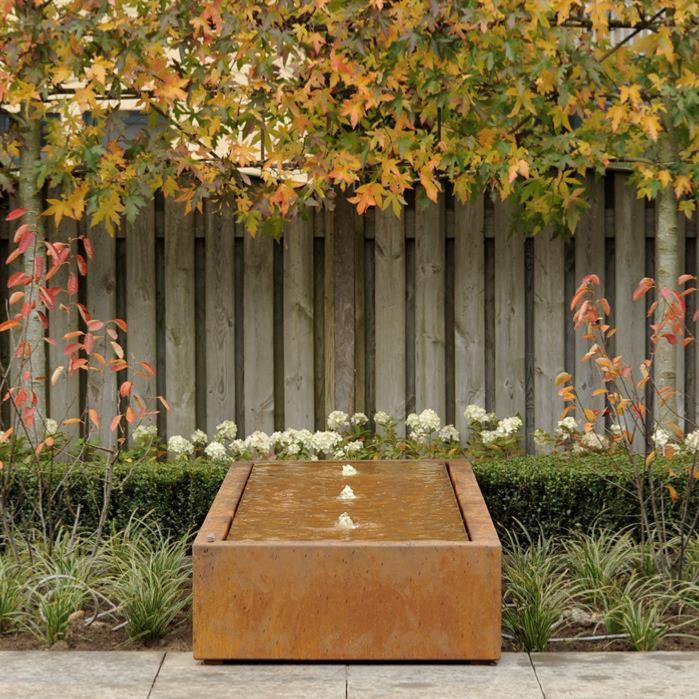 Led Vandbord Corten Stål 200X80 Til Have