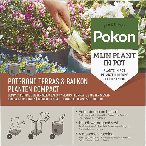 Kompakt Jord Til Altan- Og Terrasseplanter - 20L