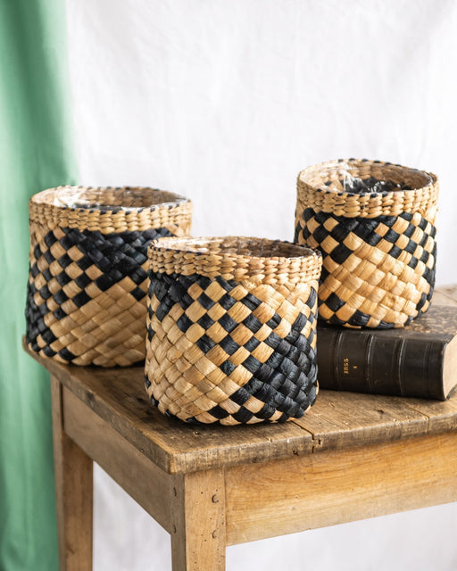 Trio Albury Store Kurve Sort Og Natur