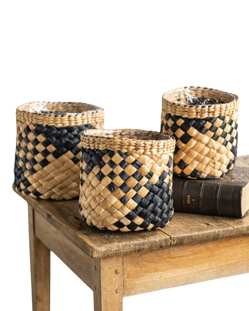 Trio Albury Store Kurve Sort Og Natur