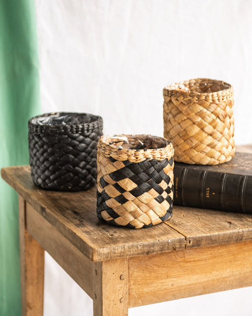Trio Albury Baskets Sort Og Natur