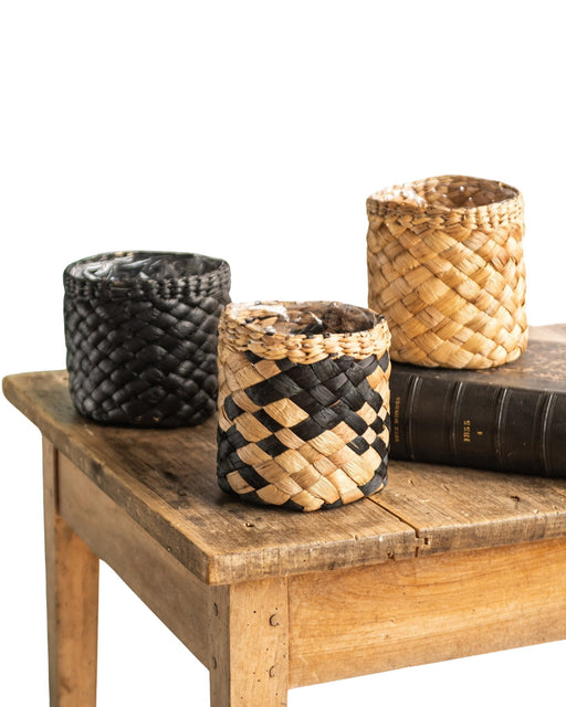 Trio Albury Baskets Sort Og Natur