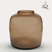 Taupe Glasvase - H25Cm, Ø25Cm