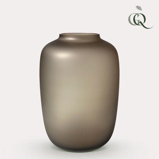 Taupe Glasvase - H35Cm, Ø25Cm